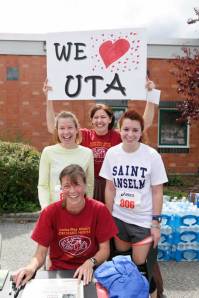Uta is a HUGE supporter of the annual road race to support my old digs. 